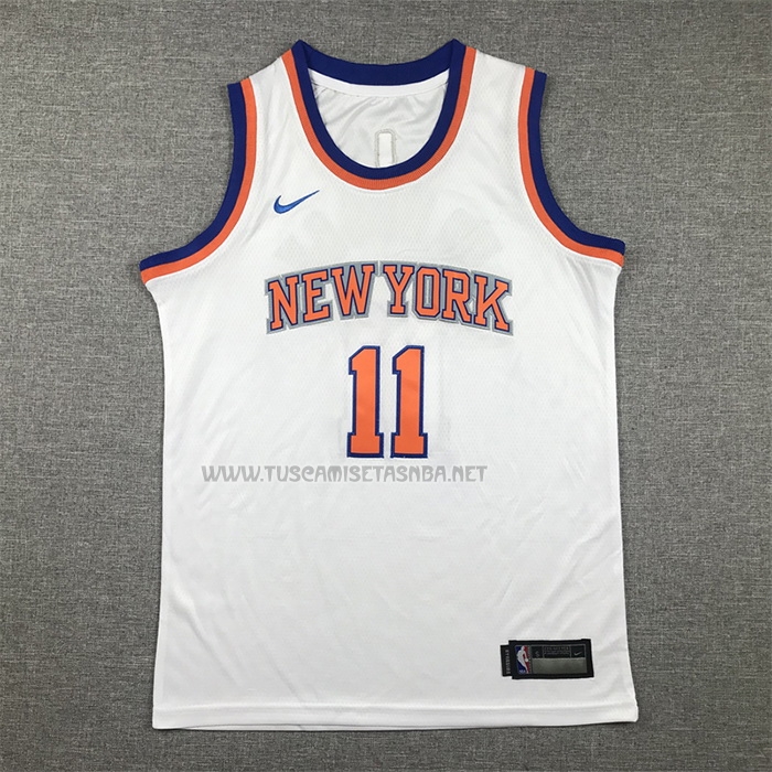 Camiseta Jalen Brunson NO 11 Nino New York Knicks Association 2022-23 Blanco